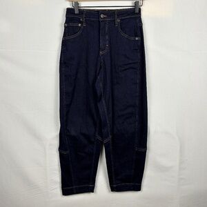 Ruti Womens High Rise Wide-Leg Ultimate Barrel Jeans 4/S 54806121 Dark Blue NWOT